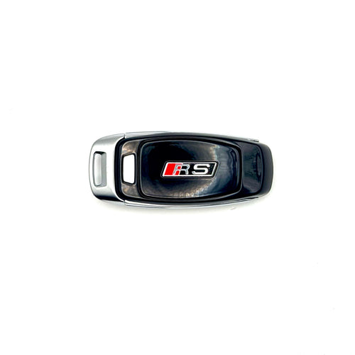 Car key fob with RS logo on a white background